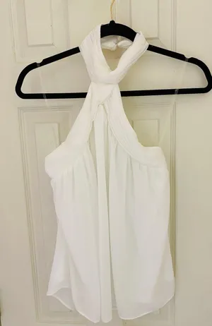 DO+BE White Halter Top thumbnail 1