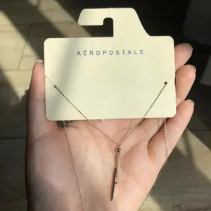 Aeropostale Dainty Gold Pendant Necklace thumbnail 1