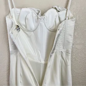 HOUSE OF CB 'Charmaine' Ivory white Corset Maxi Dress/Size S A-C NWOT thumbnail 11