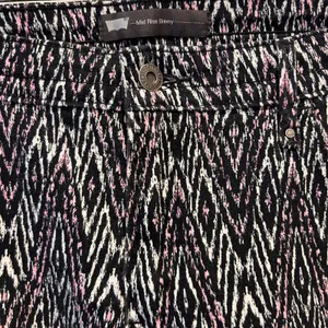 Levi Strauss Mid Rise Ankle Skinny‎ Pants Women Size 16 W33 Geometric Print thumbnail 3