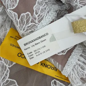 Bronx and Banco Lily Blanc Embroidered Gown US2/XS thumbnail 5