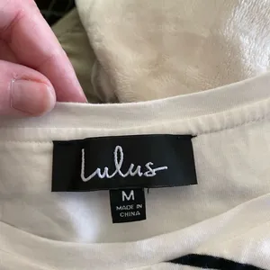 Lulu’s striped tee shirt dress M 95% cotton thumbnail 6