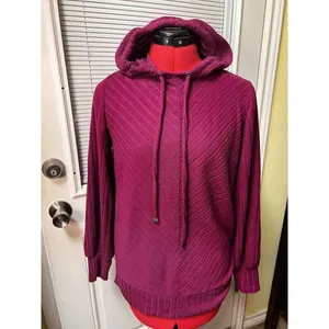Nine West XSmall Small women hoodie shirt purple pink women thumbnail 3