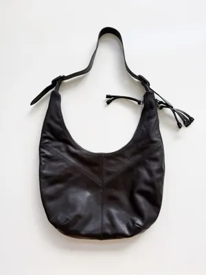 Frye Gina Black Leather Hobo Bag thumbnail 7