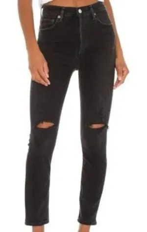 Agolde Nico distressed jeans size 26 thumbnail 1
