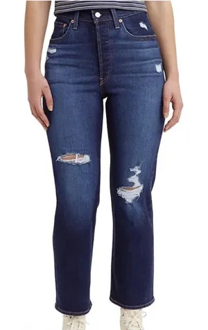 Levi’s High Rise Ribcage Straight Leg Ankle Jeans thumbnail 1