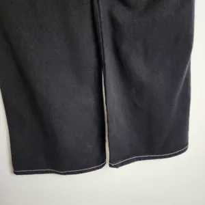 Cider Happy Hour Cargo Jeans Wide Leg Black Denim Contrast Stitch Size XL thumbnail 13