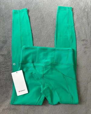 Lululemon Fast and Free High-Rise Fleece Tight 28" Kelly Green Size 6 thumbnail 2