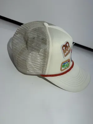 NWT Anthropologie Women’s Cream Trucker Hat with Red Apple Multicolor Patches thumbnail 4