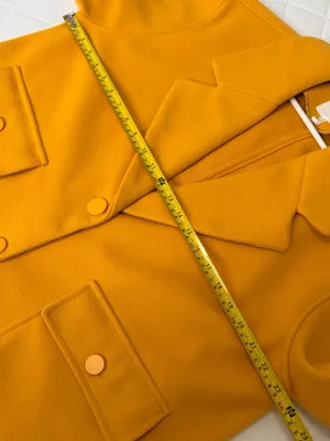 Avec Les Filles Mustard Utility Jacket L Quiet Luxury Shacket Coat Chic Modern thumbnail 7
