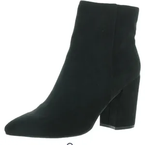 🖤 NIB Sugar Evvie Black Chelsea Booties | Pointed Toe | Sz 11 | Chunky Heel thumbnail 1