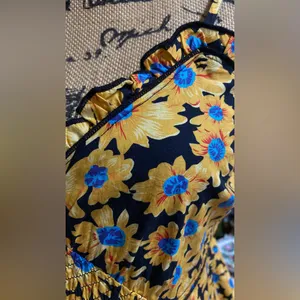 Topshop (Nordstroms) Yellow and Blue Daisy Sundress NWT! thumbnail 4