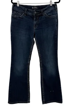 Silver Jeans Co Suki Surplus Bootcut Dark Wash‎ Jeans Womens W32 L30 Mid Rise thumbnail 1