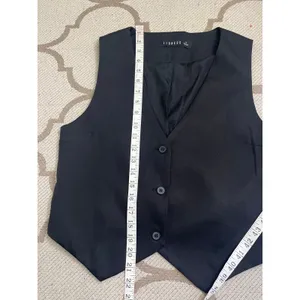 Lioness Gisele Vest Black Tailored Sleeveless Button Front Vest Size M NWOT thumbnail 6