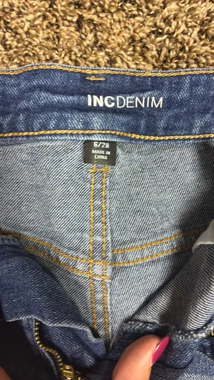 Jean Shorts INC Denim thumbnail 2