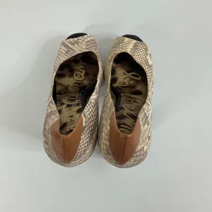 Sam‎ Edelman Tacoma Snakeskin Open Toe Platform Heels Size 7.5 thumbnail 5