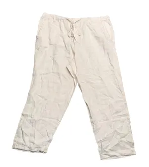 Caslon Linen Pants Womens Medium Beige Excellent Drawstring Elastic Waist Casual thumbnail 1