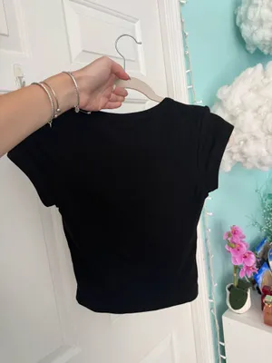 White fox baby tee thumbnail 2