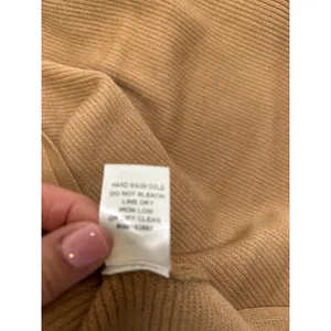 Kittenish Neutral Territory Oversized Ribbed Tan Mini Sweather Dress Size XS thumbnail 8