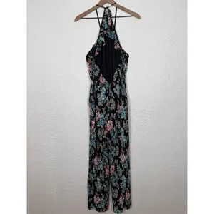 Free People Fresh Fields Floral Pleated Jumpsuit Size Large NWOT thumbnail 4