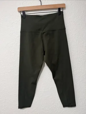 ZOBHA High-Waist Olive Green Leggings Size Medium thumbnail 2