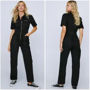 Nasty Gal Denim Boilersuit | Utility Jumpsuit thumbnail 3