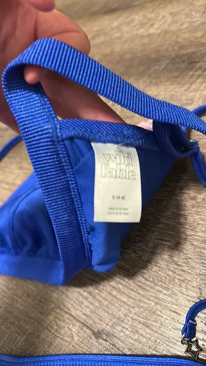 Wild Fable Blue Bikini Set Small thumbnail 4