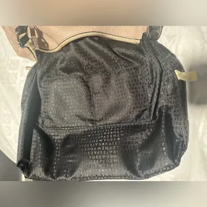 Kate spade black and beige shoulder leather bag thumbnail 6
