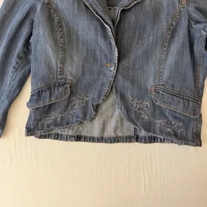 Riders Copper Collection XL Y2K Embroidered Denim Blazer Western Boho thumbnail 3