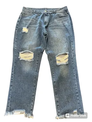 Women’s Distressed Jeans Size XL thumbnail 1