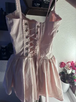 Cute pink corset dress thumbnail 2