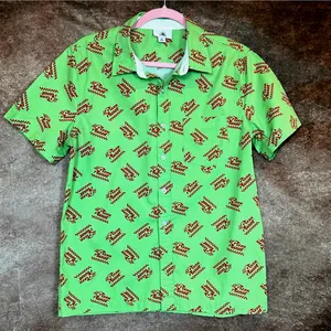 Disney Parks Unisex Toy Story Pizza Planet Button Down Camp Shirt S thumbnail 2