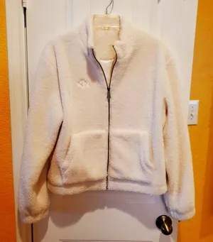Klassy Network Teddy Jacket White Small thumbnail 1