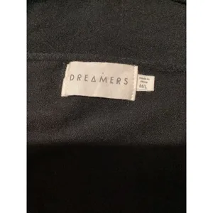 Dreamers Black Open Front Cardigan Cotton Blend Long Sleeve M thumbnail 4