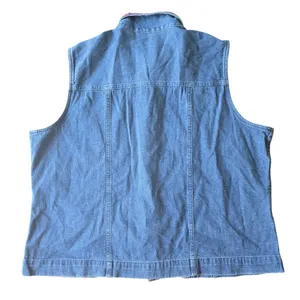 Casey & Max Embroidered Denim 100% Cotton Vest with Colorful Trim‎ Size XL thumbnail 2