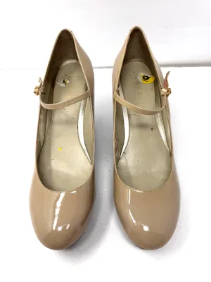 LAUREN RALPH LAUREN grey/taupe wedge Mary jane shoes, size 9 thumbnail 4
