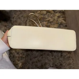 Kate Spade Cream White Bow Zipper Tote Bag thumbnail 3