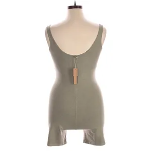 NWT SKIMS Neutral Taupe Sleeveless Bodycon Romper Size L Stretch Minimalist thumbnail 2