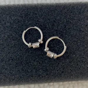 Fashion Cool Small Silver Hoop Earrings for Men Women,Unisex Earrings thumbnail 2