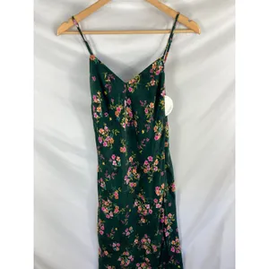 NWT Lost + Wander Sarah Floral Print Midi Slipdress Green Size Medium thumbnail 6