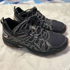 ASICS Gel Venture 7 Running Sneakers Shoes Women’s Size 7 Black Gray 1012A983 thumbnail 1