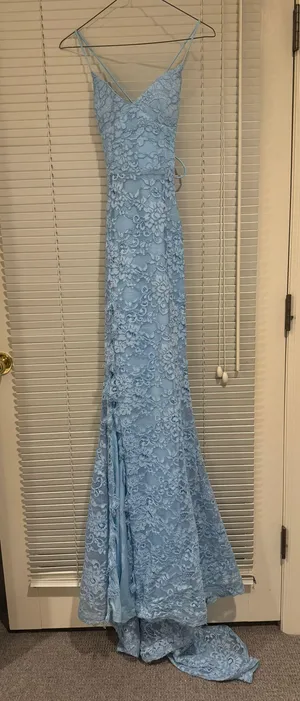 Alamour The Label Sky Blue Kaia Maxi Dress thumbnail 3