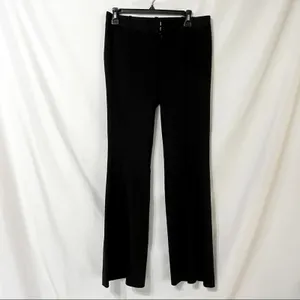 Club Monaco Black Wide Leg Trouser Dress Pants Womens 4 Preppy Career thumbnail 3