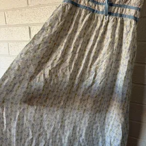 Blu Pepper Bow and Flower Stripe Midi Dress thumbnail 4