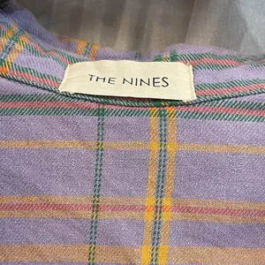 The Nines Boutique XS Purple Plaid checkered Button Down flannel thumbnail 11