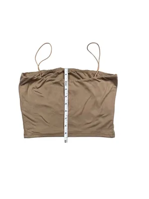 Windsor Tan Seamless Cropped Cami Tank Top Medium thumbnail 5