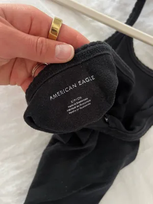American Eagle Black Halter Neck Tank Top thumbnail 3