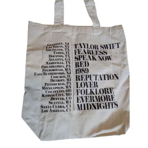 Taylor Swift The Eras Tour VIP Tote Bag Beige USA Dates Leg 1 thumbnail 5