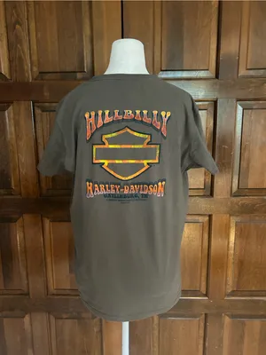 Hillbilly Harley-Davidson Women's Large 2021 Gatlinburg TN Graphic Tee Dog‎ thumbnail 4
