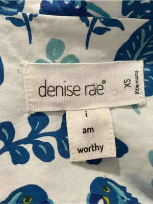 Denise Rae Parrot Print Shorts Sleep Set Womens Size XS thumbnail 6